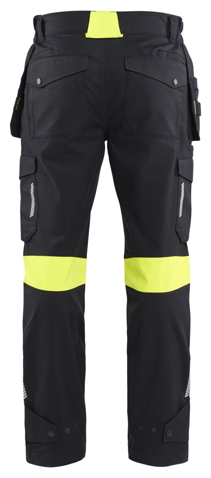 Blaklader Vlamvertragend Multinorm Werkbroeken 14181512 Inherent vlamwerend antistatisch reflectie zwart-fluo geel(9933)