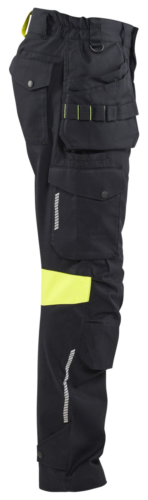 Blaklader Vlamvertragend Multinorm Werkbroeken 14181512 Inherent vlamwerend antistatisch reflectie zwart-fluo geel(9933)