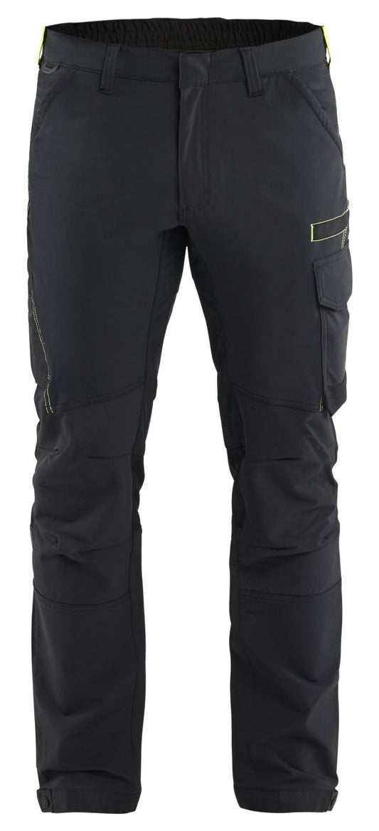 Blaklader Broeken 14221645 zwart-fluo geel(9933)