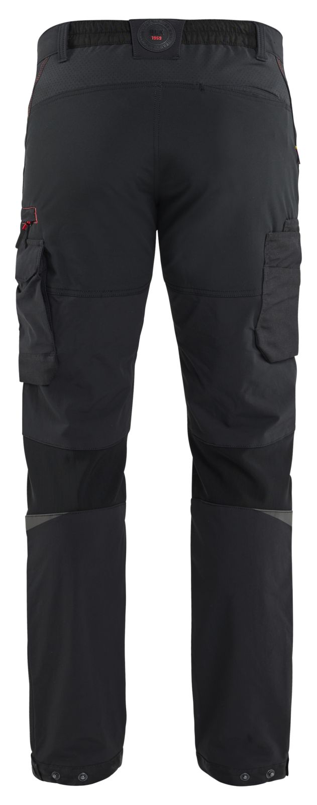 Blaklader Broeken 14221645 zwart-rood(9956)