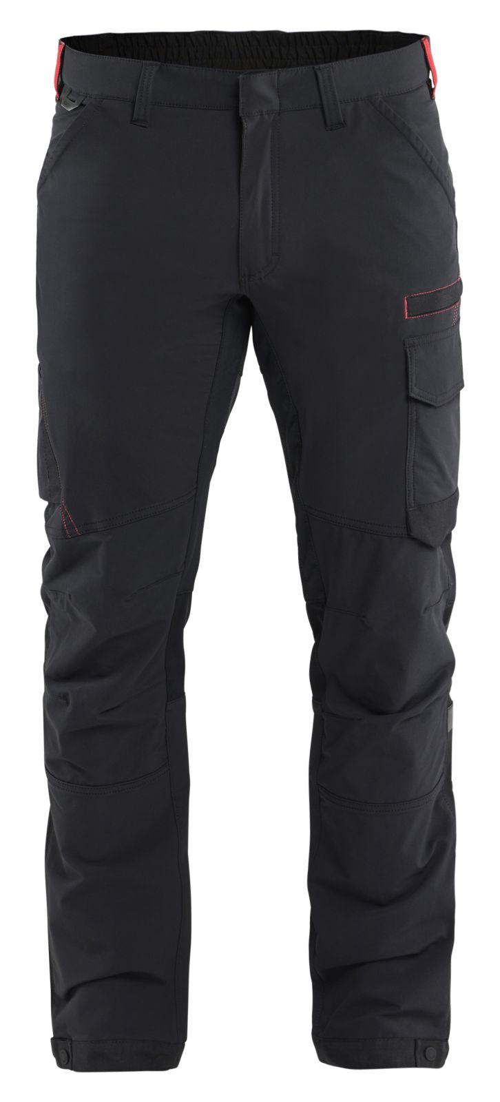 Blaklader Broeken 14221645 zwart-rood(9956)