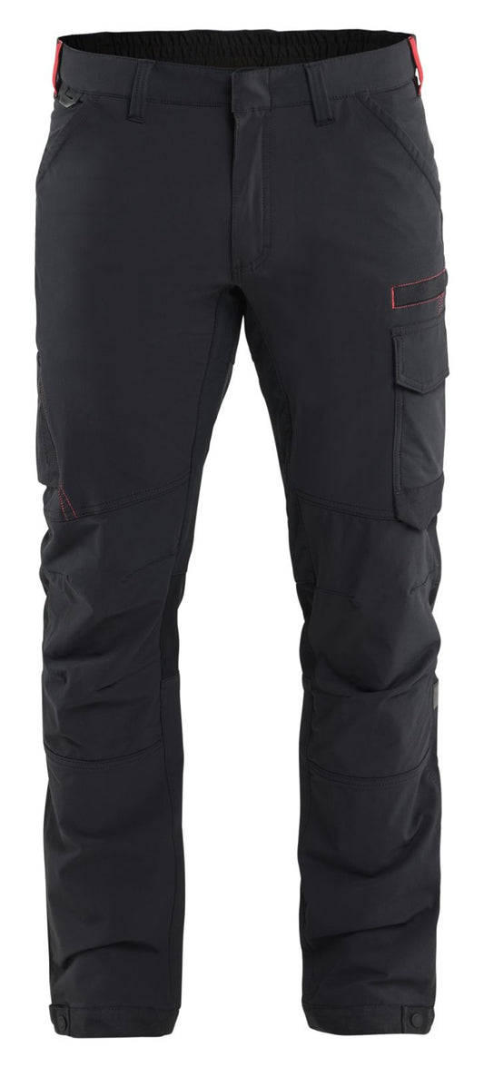 Blaklader Broeken 14221645 zwart-rood(9956)