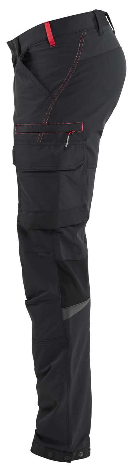 Blaklader Broeken 14221645 zwart-rood(9956)