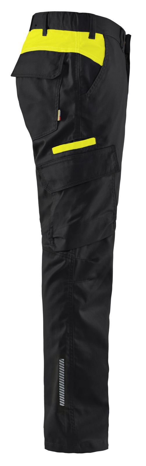 Blaklader Broeken 14441832 zwart-fluo geel(9933)