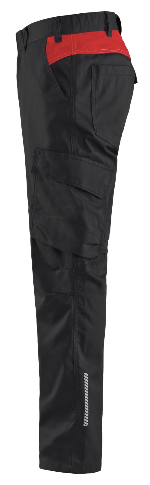 Blaklader Broeken 14441832 zwart-rood(9956)