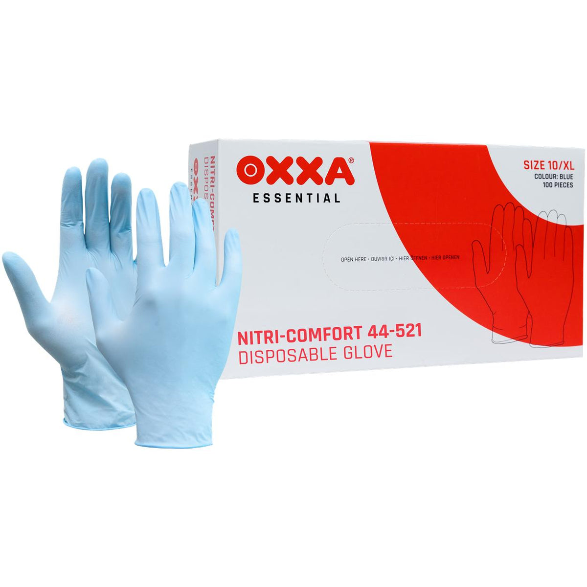 OXXA Essential Handschoen Nitri-Comfort 44-521 disposable nitril blauw