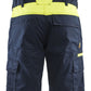 Blaklader Industrie Shorts 14461832 kort stretch reflectie donker marineblauw-fluo geel(8633)
