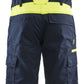 Blaklader Industrie Shorts 14461832 kort stretch reflectie donker marineblauw-fluo geel(8633)