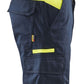 Blaklader Industrie Shorts 14461832 kort stretch reflectie donker marineblauw-fluo geel(8633)