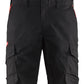 Blaklader Broeken 14461832 zwart-rood(9956)