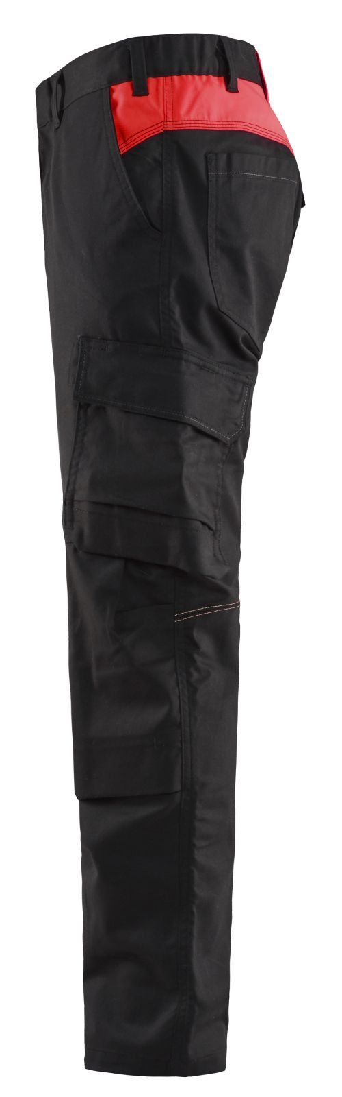 Blaklader Broeken 14481832 zwart-rood(9956)