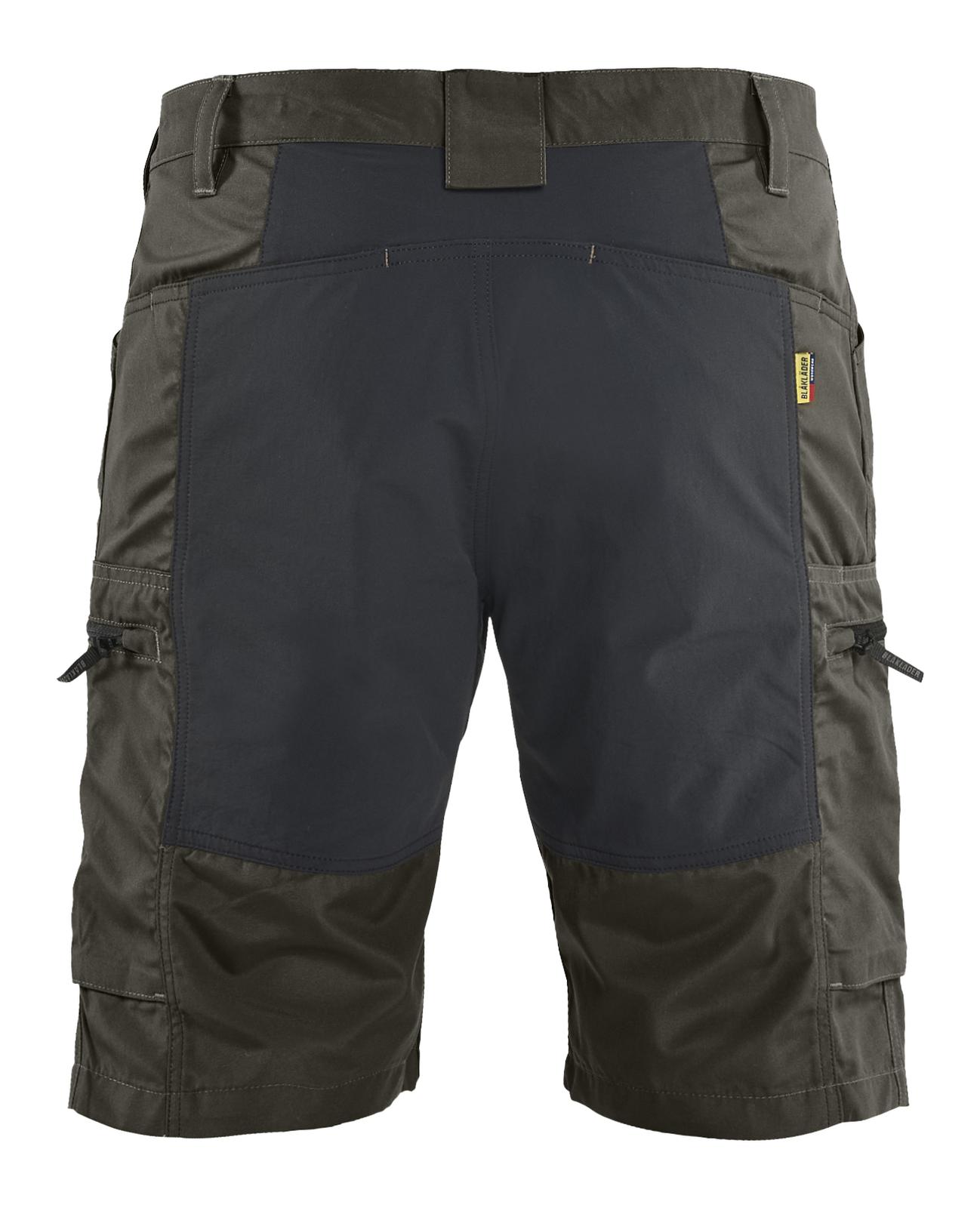 Blaklader Industrie/Service Shorts 14491845 stretch Service groen-zwart(4599)