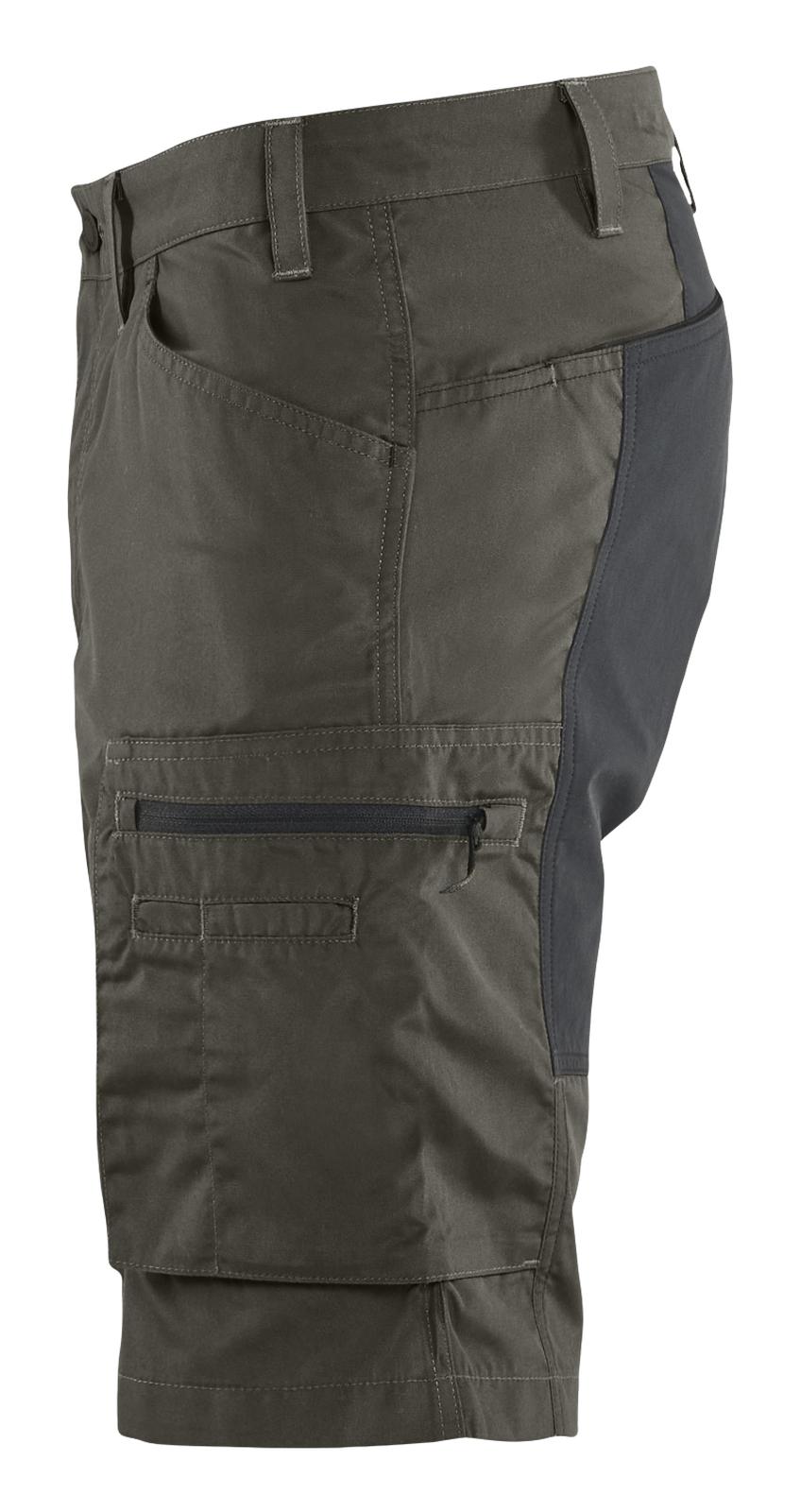 Blaklader Industrie/Service Shorts 14491845 stretch Service groen-zwart(4599)