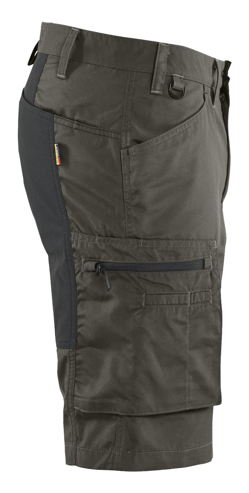 Blaklader Industrie/Service Shorts 14491845 stretch Service groen-zwart(4599)