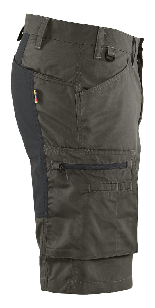 Blaklader Industrie/Service Shorts 14491845 stretch Service groen-zwart(4599)