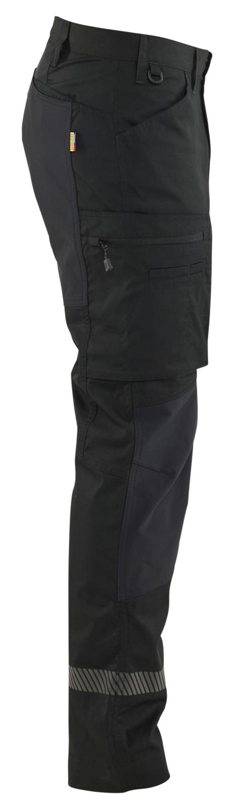 Blaklader Industrie/Service Service Werkbroeken 14521847 stretch zwart(9900)