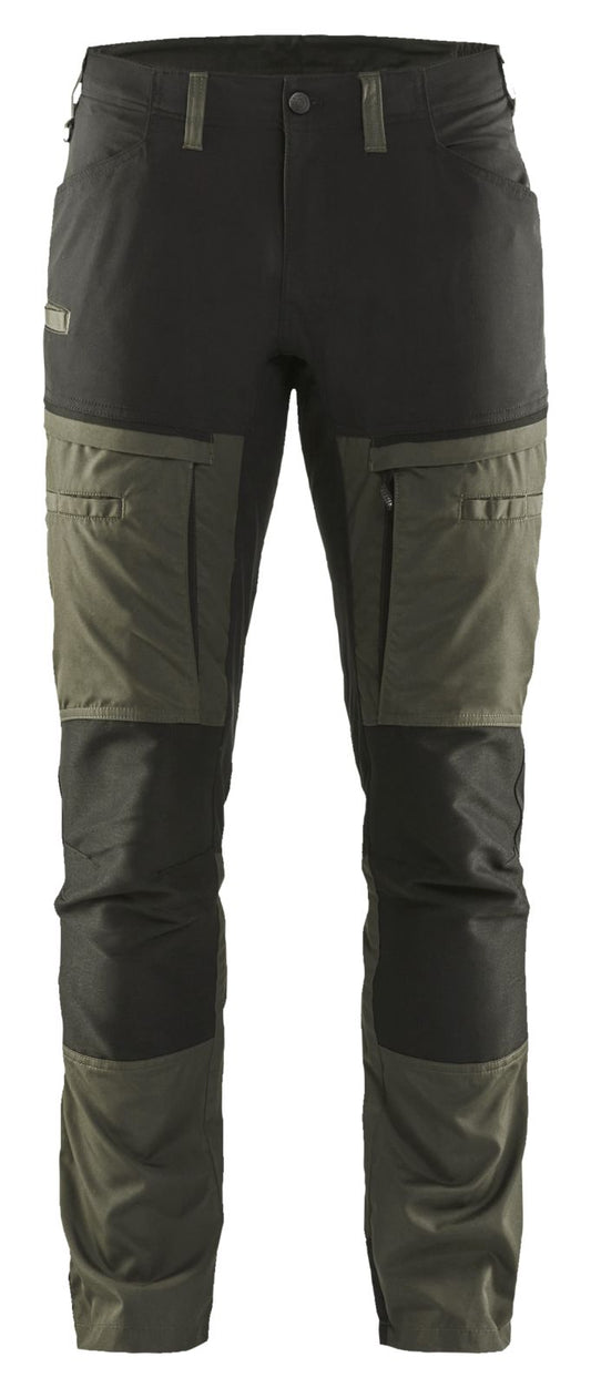 Blaklader Industrie/Service Stretch Broeken 14561845 groen-zwart(4599)