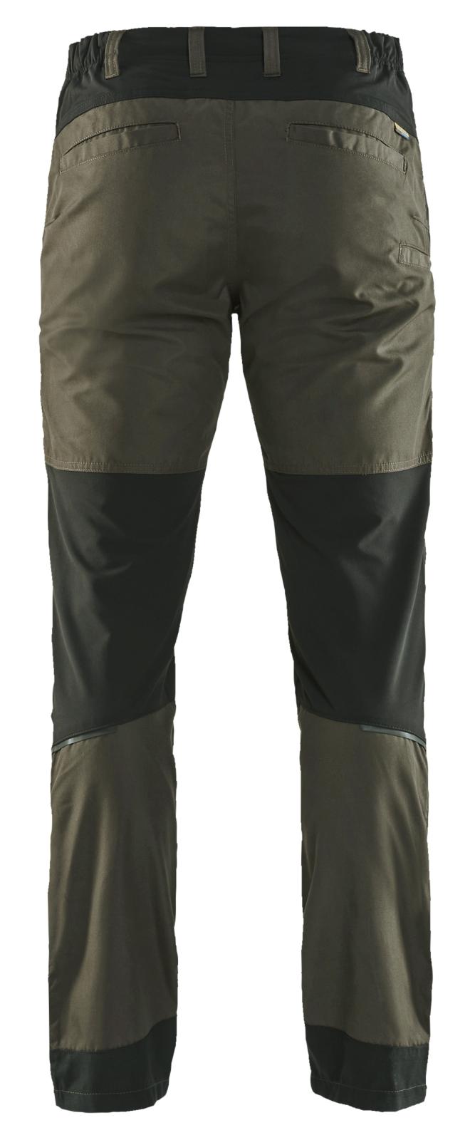 Blaklader Industrie/Service Broeken 14561845 stretch groen-zwart(4599)