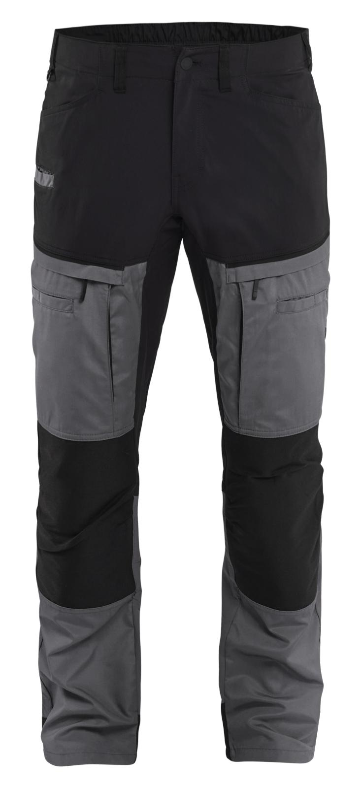 Blaklader Industrie/Service Werkbroeken 14561845 stretch midden grijs-zwart(9699)