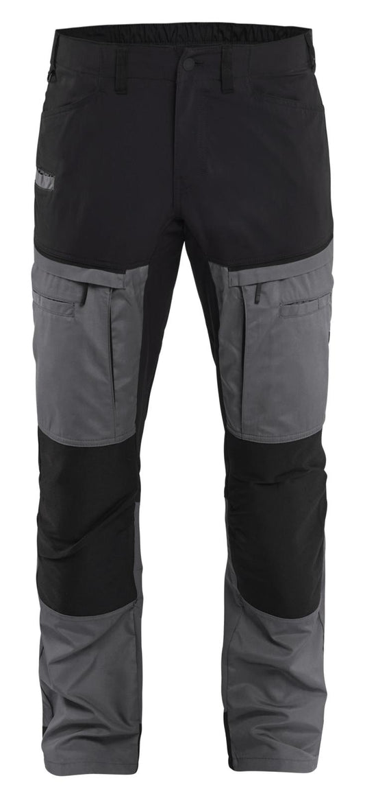 Blaklader Industrie/Service Werkbroeken 14561845 stretch midden grijs-zwart(9699)