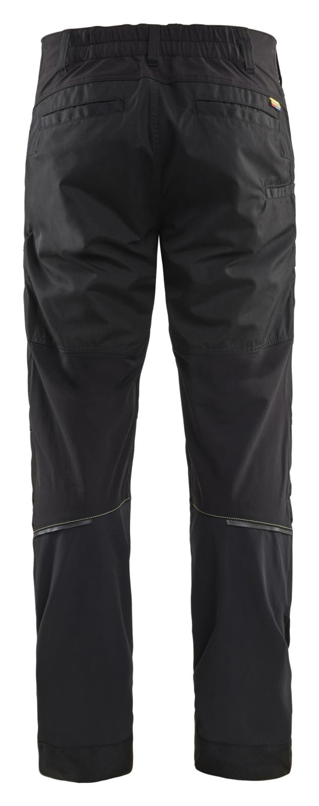 Blaklader Industrie/Service Broeken 14561845 stretch zwart-fluo geel(9933)