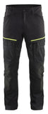 Blaklader Industrie/Service Broeken 14561845 stretch zwart-fluo geel(9933)