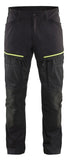 Blaklader Industrie/Service Stretch Broeken 14561845 zwart-fluo geel(9933)