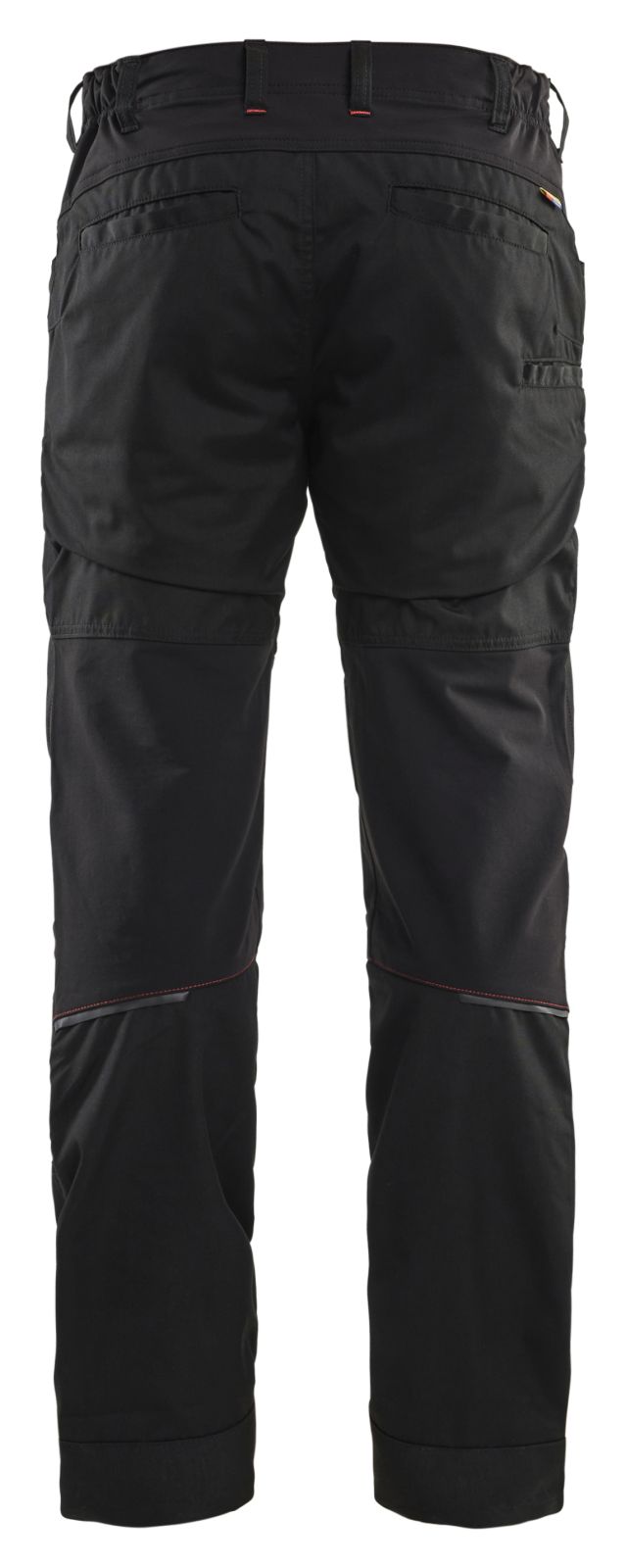 Blaklader Industrie/Service Broeken 14561845 stretch zwart-rood(9956)