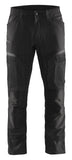 Blaklader Industrie/Service Broeken 14561845 stretch zwart-donkergrijs(9998)