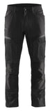 Blaklader Industrie/Service Broeken 14561845 stretch zwart-donkergrijs(9998)