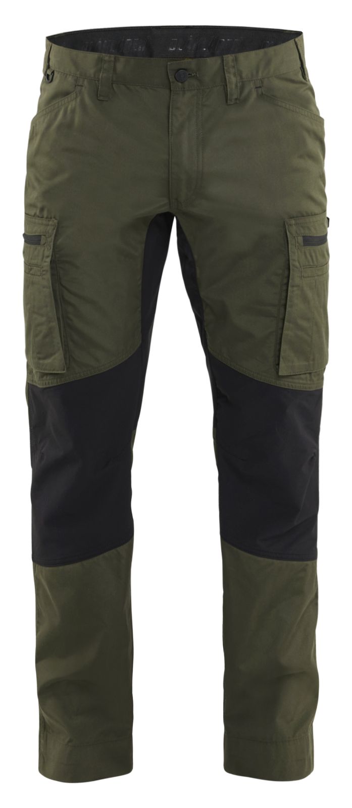 Blaklader Industrie/Service Stretch Werkbroeken 14591845 donker herfstgroen-zwart(4298)
