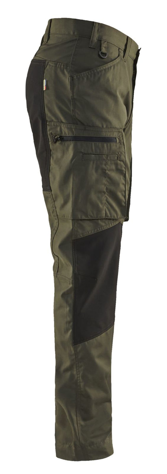 Blaklader Broeken 14591845 met Stretch groen-zwart(4599)