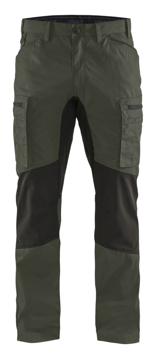Blaklader Broeken 14591845 met Stretch army groen-zwart(4699)