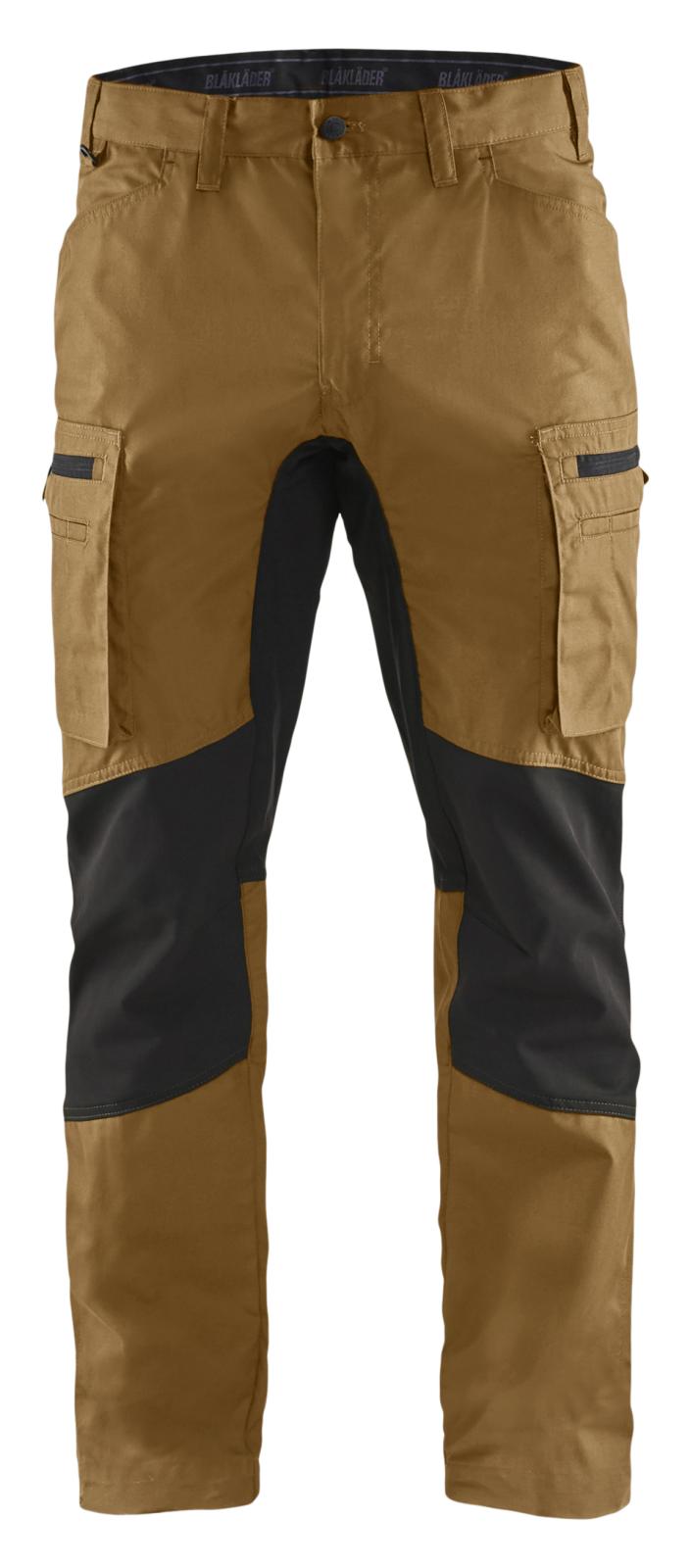 Blaklader Industrie/Service Service Werkbroeken 14591845 stretch nougabruin-zwart(7699)