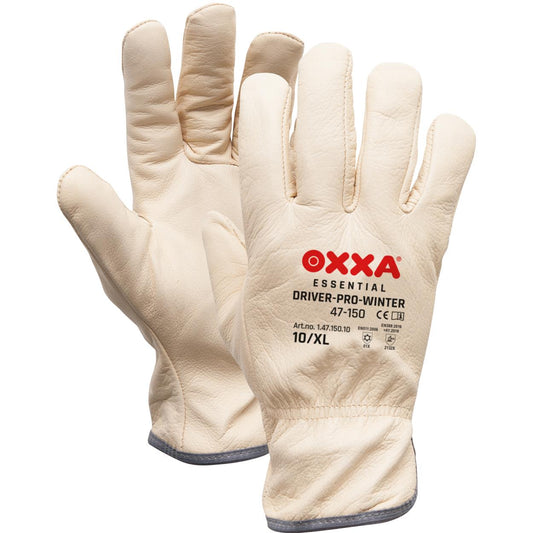 OXXA Essential Handschoenen Driver-Pro-Winter 47-150 beige-wit