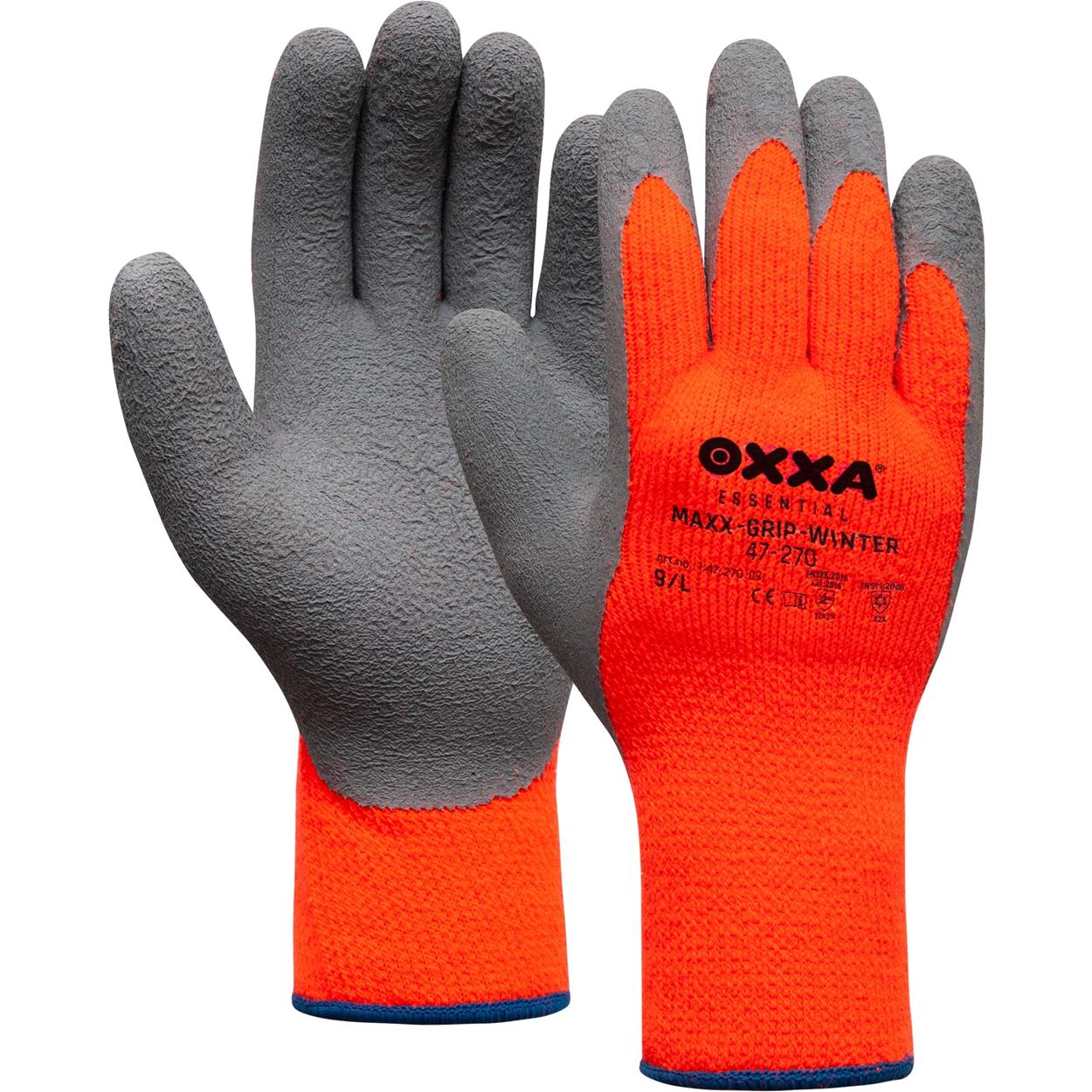 OXXA Essential Handschoenen Maxx-Grip-Winter 47-270 grijs-oranje