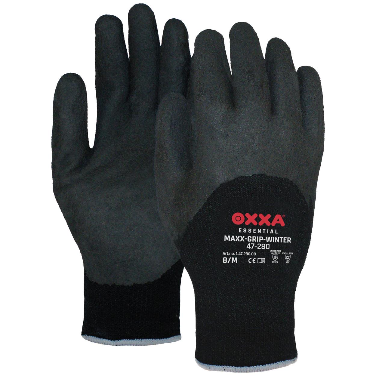 OXXA Essential Handschoenen Maxx-Grip Winter 47-280 zwart