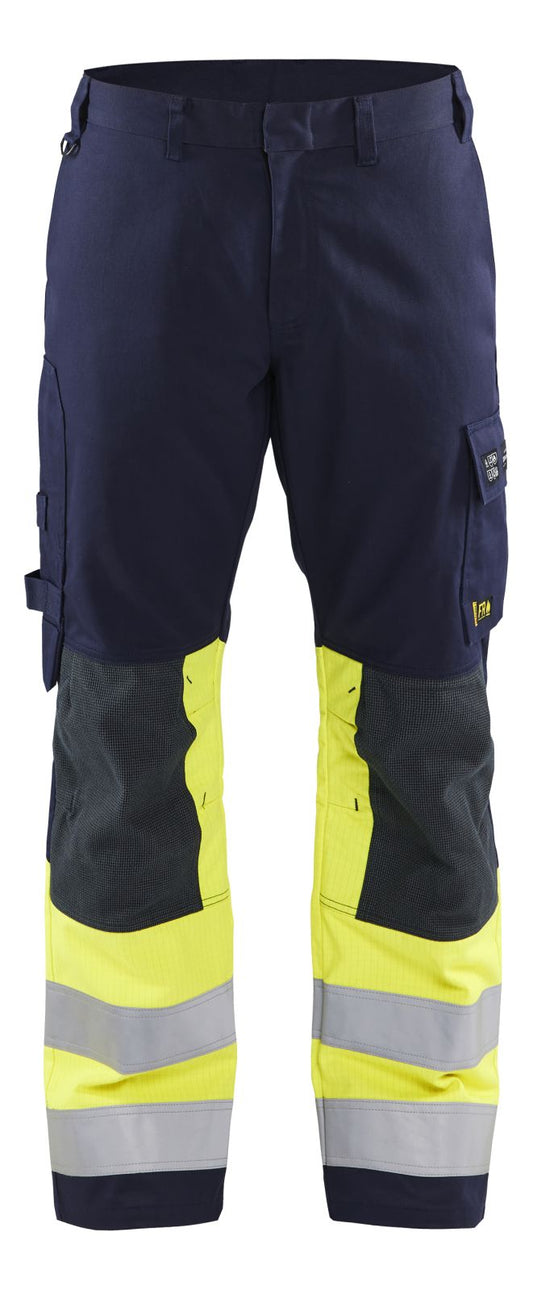 Blaklader Broeken 14781514 Multinorm marineblauw-geel(8933)