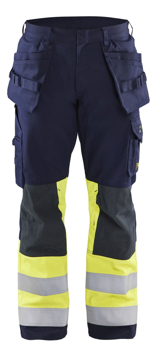 Blaklader Broeken 14791514 Multinorm marineblauw-geel(8933)