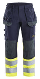 Blaklader Broeken 14871512 Multinorm marineblauw-fluo geel(8933)