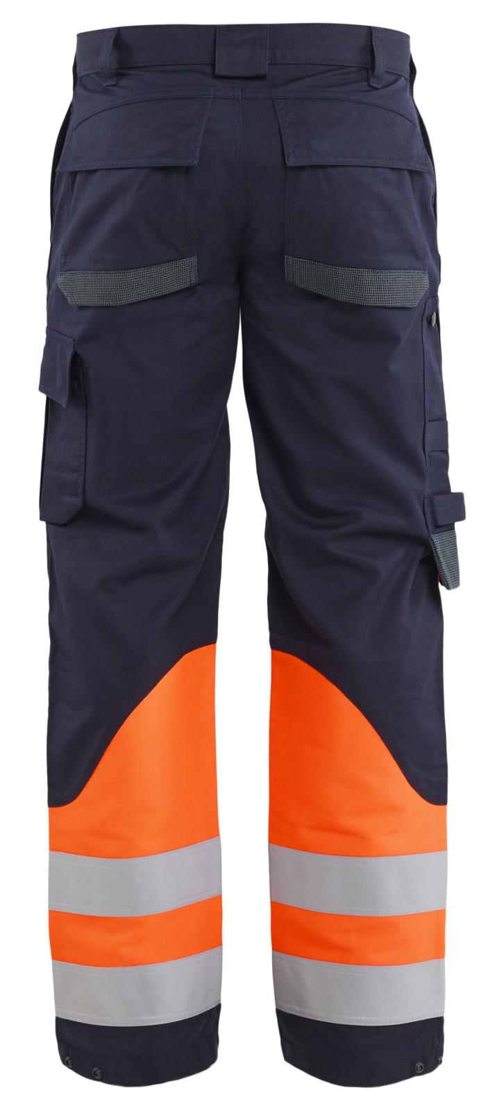 Blaklader Vlamvertragend Multinorm Werkbroeken 14881524 inherent vlamwerend marineblauw-oranje(8953)
