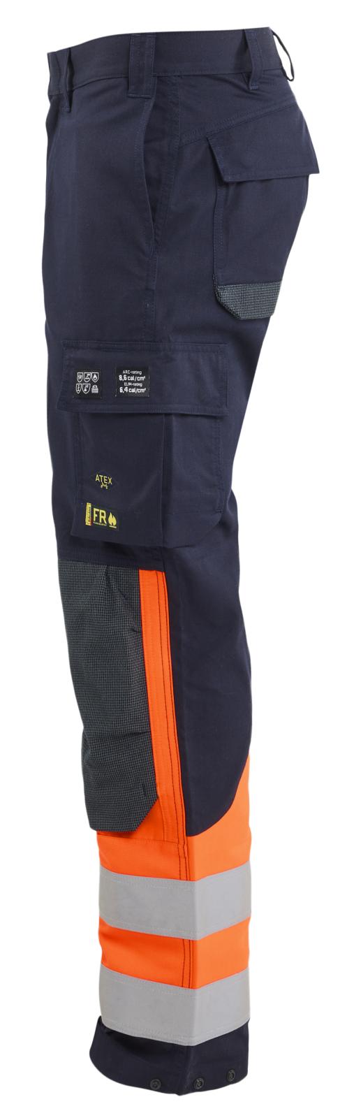 Blaklader Vlamvertragend Multinorm Werkbroeken 14881524 inherent vlamwerend marineblauw-oranje(8953)