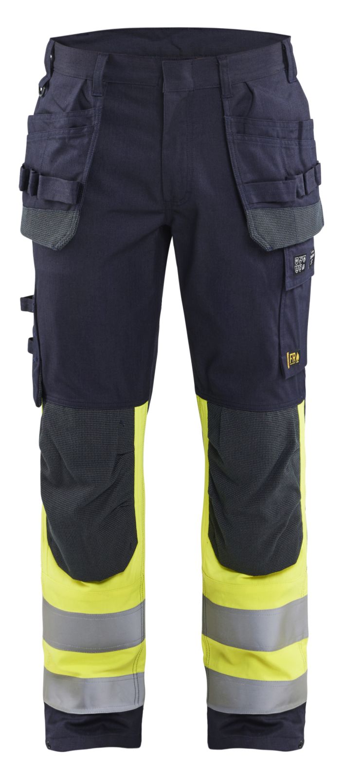 Blaklader Broeken 14891512 Multinorm marineblauw-geel(8933)