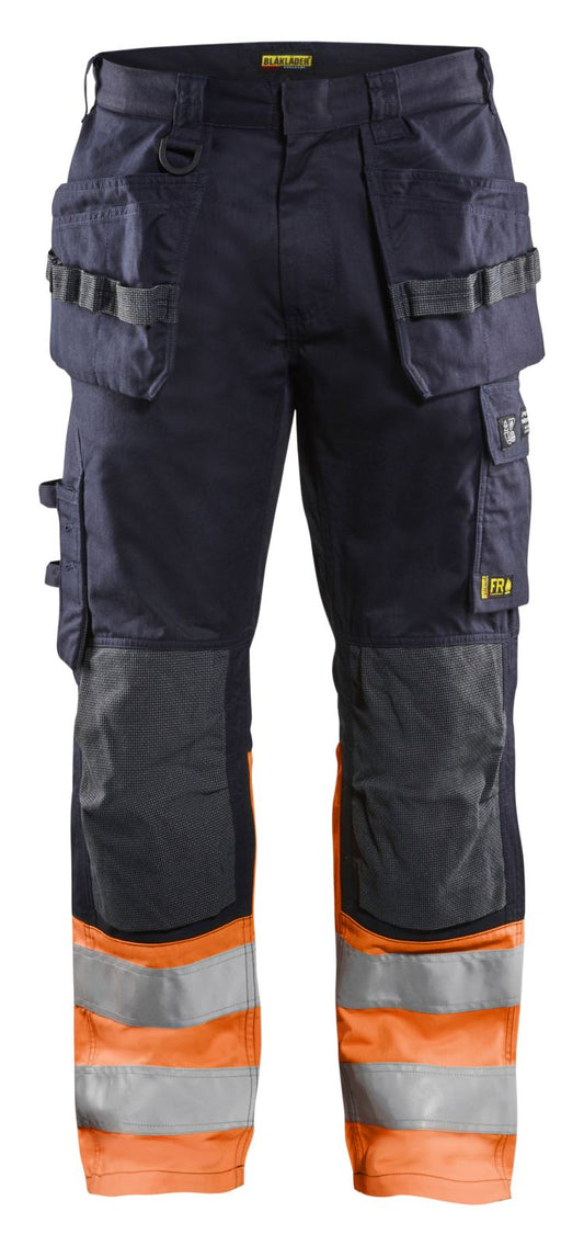 Blaklader Broeken 14891513 Multinorm marineblauw-oranje(8953)