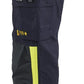 Blaklader Vlamvertragend Multinorm Werkbroeken 14911512 inherent vlamwerend antistatisch APC 2 marineblauw-fluo geel(8933)