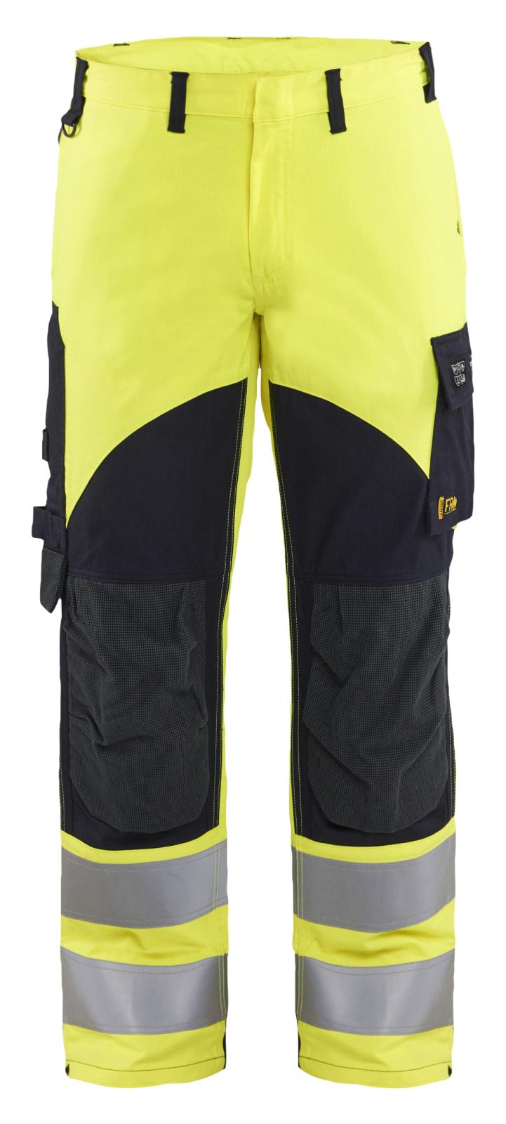Blaklader Vlamvertragend APC 2 Multinorm Werkbroeken 14921512 inherent vlamwerend fluo geel-marineblauw(3389)