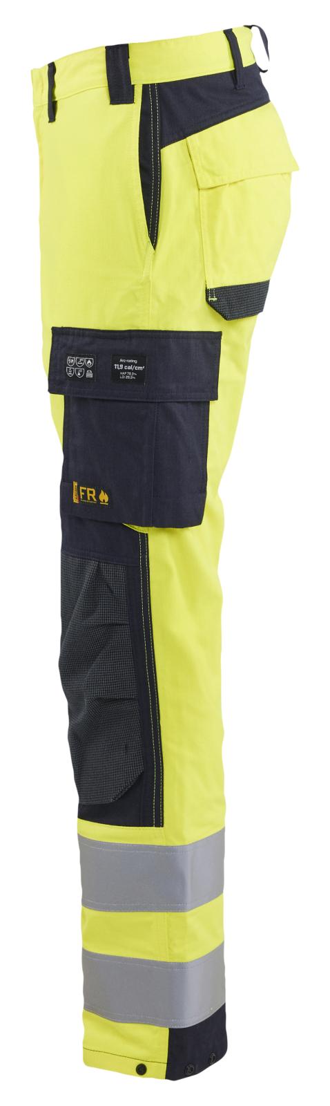 Blaklader Vlamvertragend APC 2 Multinorm Werkbroeken 14921512 inherent vlamwerend fluo geel-marineblauw(3389)