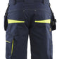 Blaklader Service Shorts 14941330 spijkerzakken donker marineblauw-fluo geel(8633)