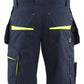 Blaklader Service Shorts 14941330 spijkerzakken donker marineblauw-fluo geel(8633)
