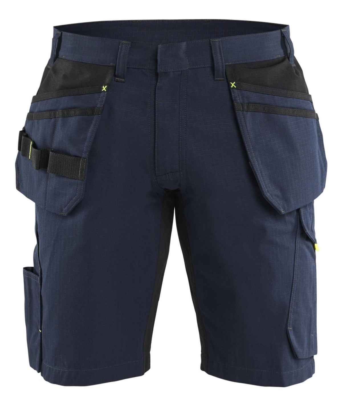 Blaklader Service Shorts 14941330 spijkerzakken donker marineblauw-fluo geel(8633)